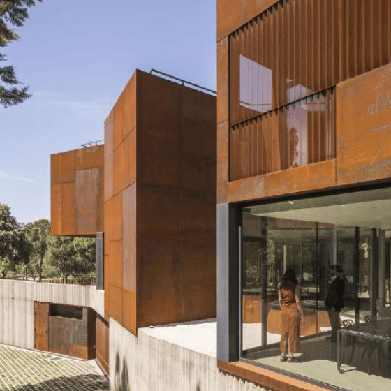Modern Corten Steel Facade Panels For Cladding