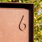 Benutzerdefinierte Corten -Stahlbeschilderung für Geschäft